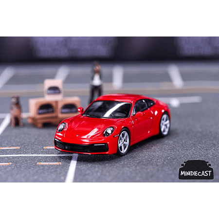 Mini GT 1:64 Porsche 911 (992) Carrera S Guards Red Blister