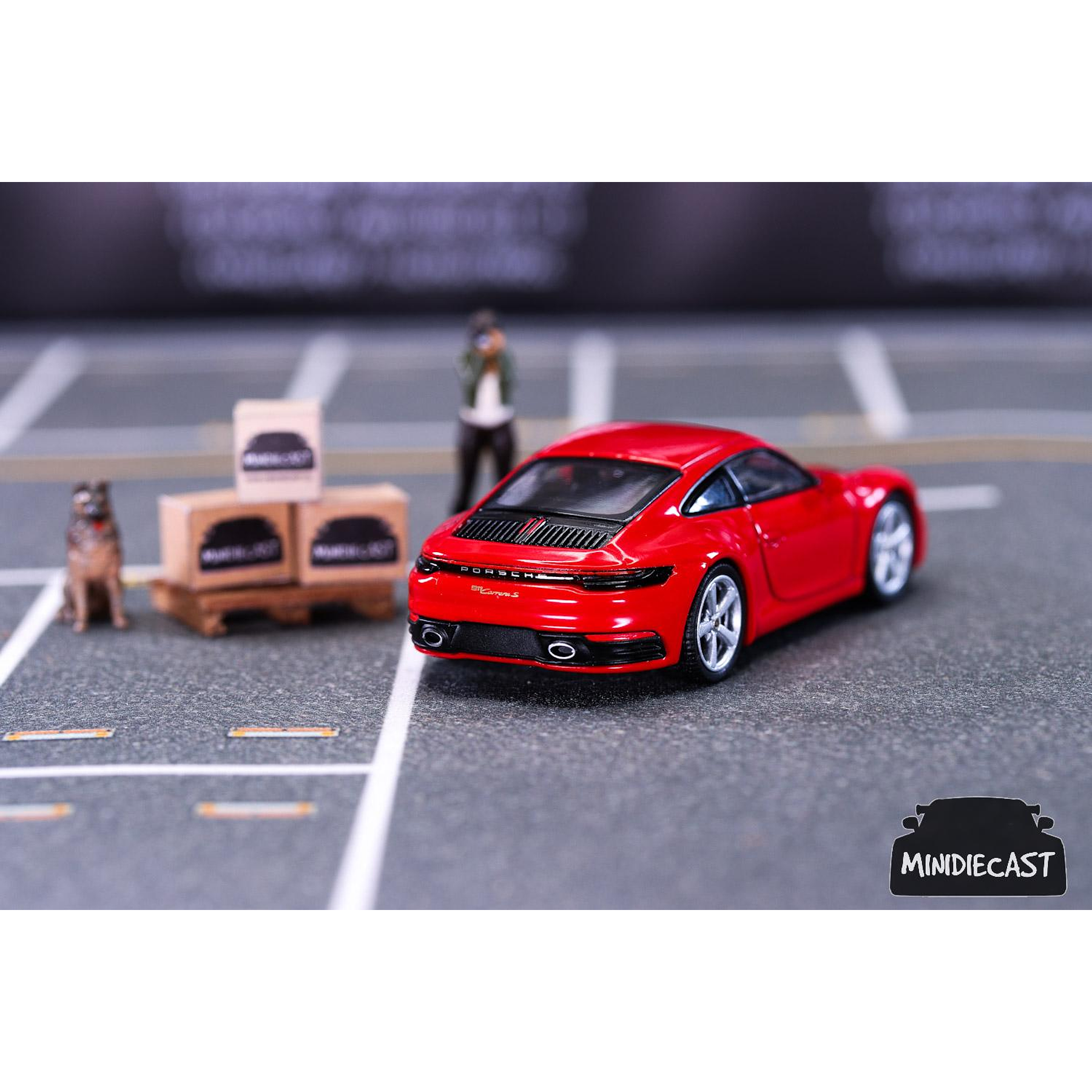 Mini GT 1:64 Porsche 911 (992) Carrera S Guards Red Blister