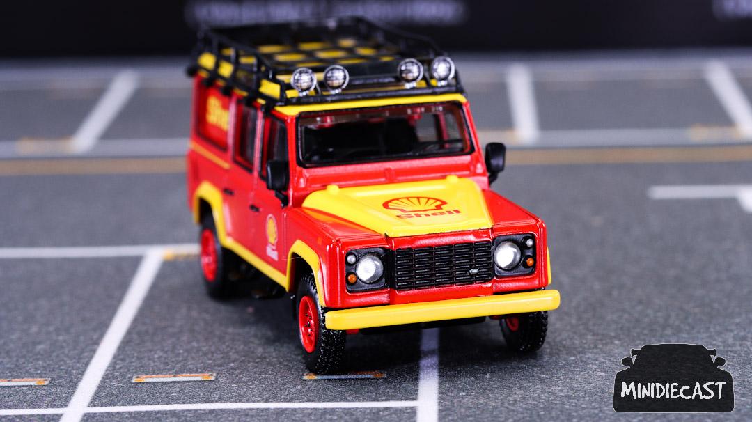 MINI GT　TINY　ランドローバー ディフェンダー 110　 SHELL Mini GT Shell 1:64 Land Rover Defender 110