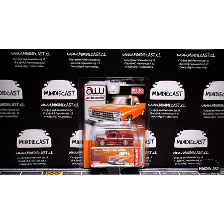 Auto World 1:64 Mijo Exclusives 1980 Chevrolet Silverado Custom Orange Limited 6,000 Pieces "Chase"