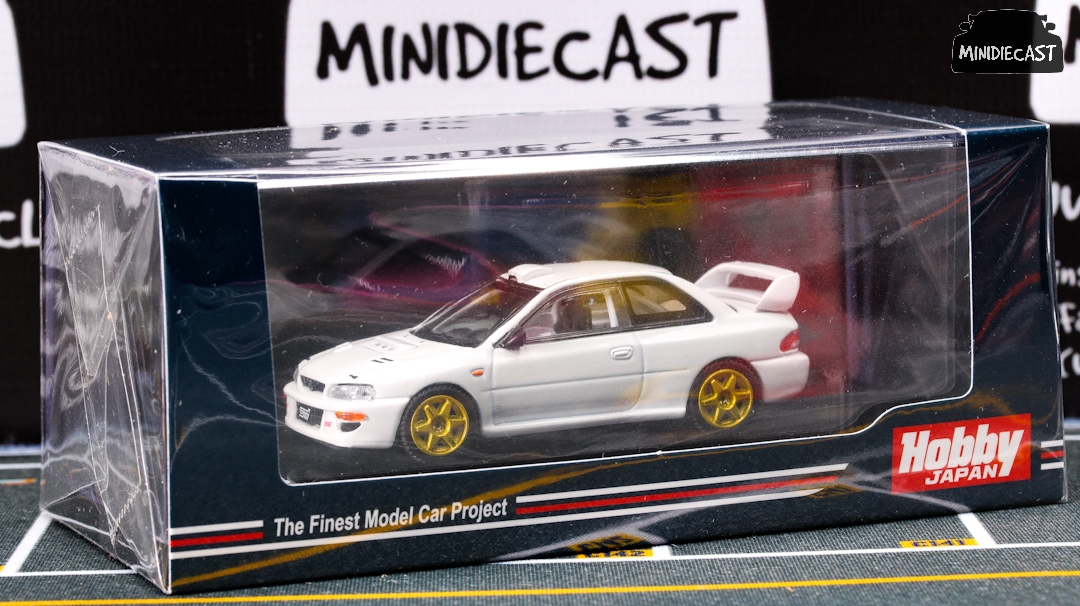 Hobby Japan 1:64 Subaru Impreza 22B STi Version (GC8+) Rally Base Car LHD White