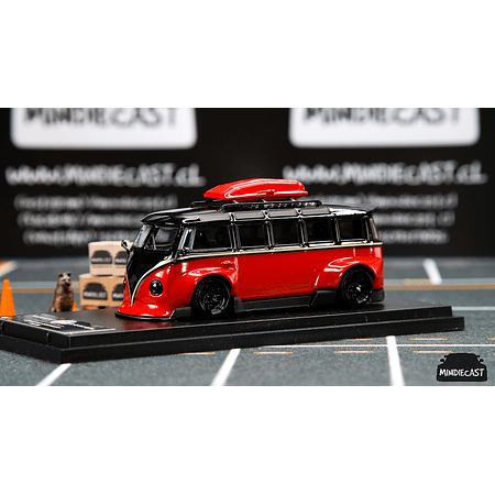 Inspire Model 1:64 VW Kombi Red