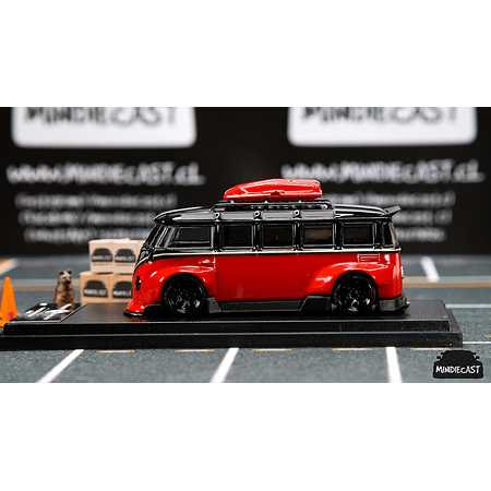 Inspire Model 1:64 VW Kombi Red