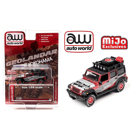 Auto World 1:64 Mijo Exclusives 2018 Jeep Rubicon Unlimited 4x4 Yokohama Geolandar Livery Limited 3,600 Pcs