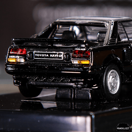 Para64 1:64 1985 Toyota MR2 MK1 Black Metallic pop up lights