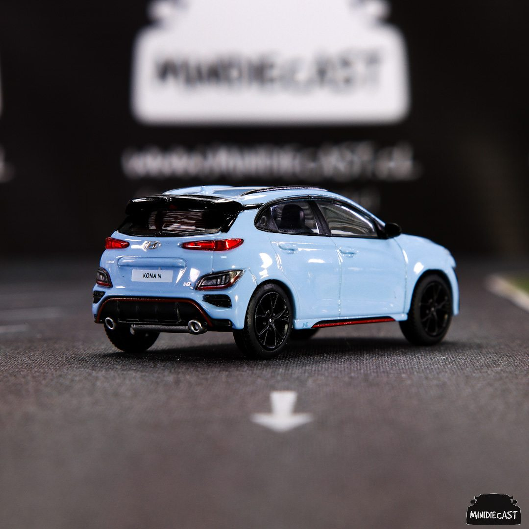 Mini GT 1:64 Hyundai KONA N Performance Blue – Mijo Exclusive USA New Tooling