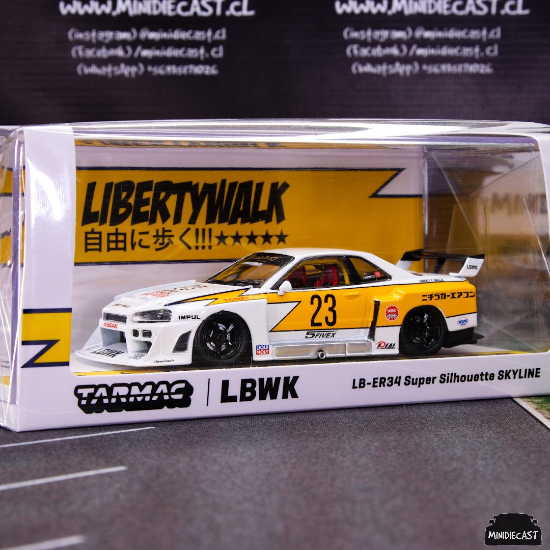 Tarmac Works 1:43 LB-ER34 Super Silhouette SKYLINE White