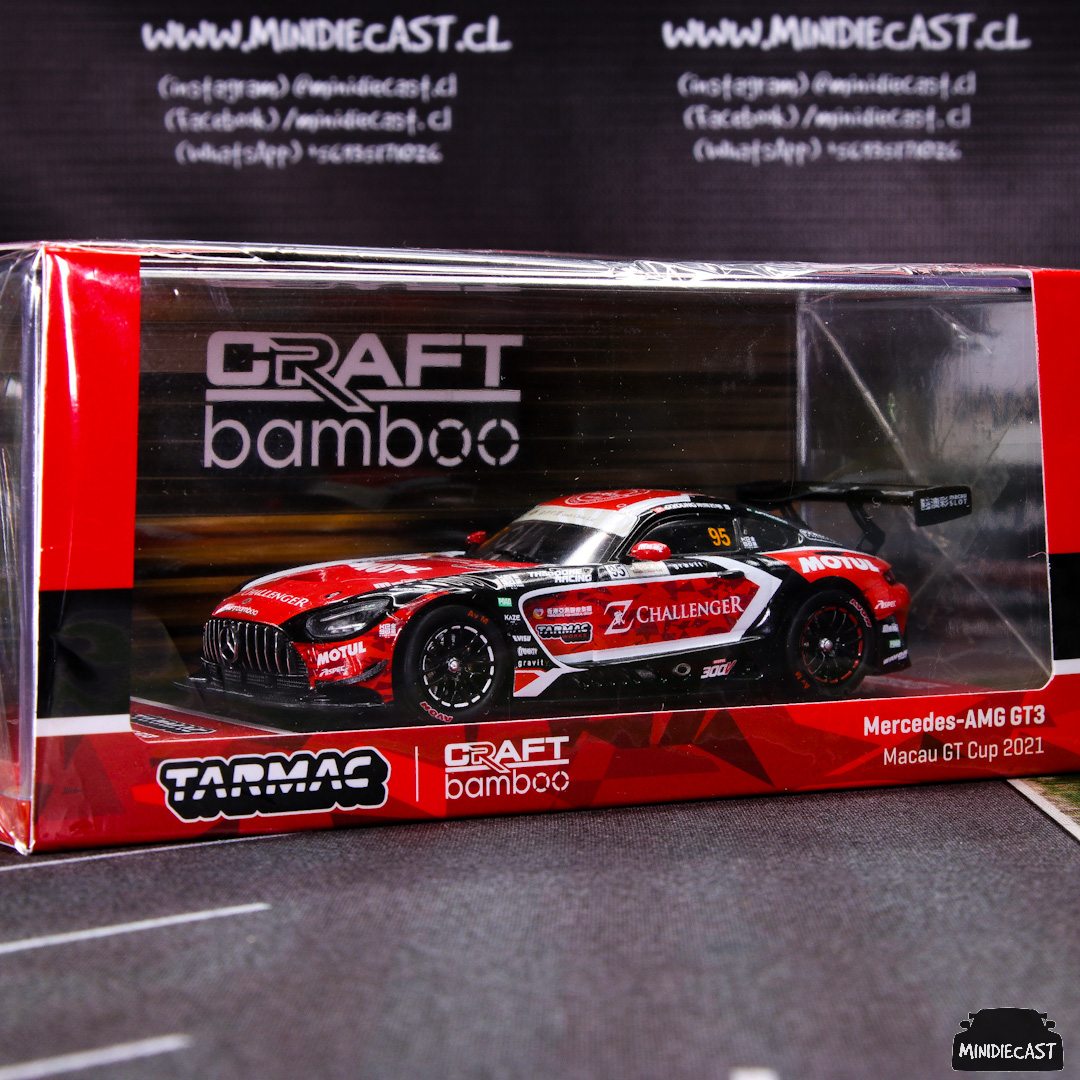 Tarmac Works 1:43 Mercedes-AMG GT3 Macau GT Cup 2021 - Race 1 Craft-Bamboo Racing Darryl O'Young