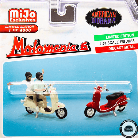 American Diorama 1:64 Motomania 6 Set – Limited 4,800 Set – MiJo Exclusives