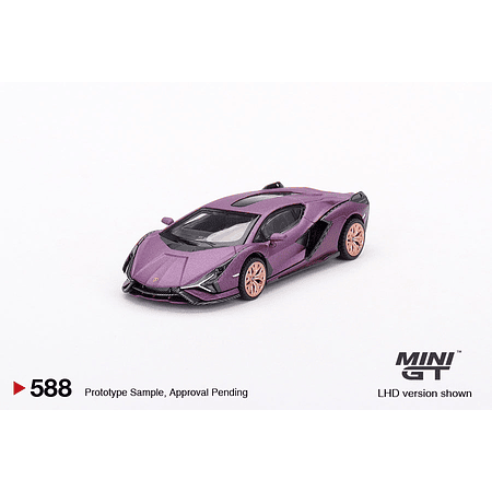(PREVENTA) Mini GT 1:64 Lamborghini Sián FKP 37 – Matte Viola SE30 – Hong Kong Exclusive