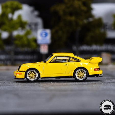 Tarmac Works x Schuco 1:64 Porsche 911 RSR 3.8 Yellow