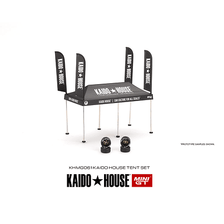 Kaido House x Mini GT 1:64 KaidoHouse Tent V1- Black – Limited Edition.