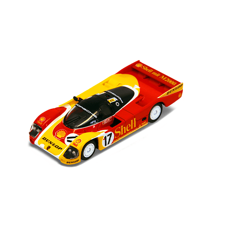 (PREVENTA) Sparky 1:64 Die-cast Porsche 962C 2nd Le Mans D.Bell K.Ludwig H-J.Stuck SHELL 1988 #17