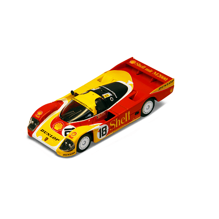 (PREVENTA) Sparky 1:64 Die-cast Porsche 962C Shell COMBO - Le Mans 1988 #18 & DUNLOP Supercup H.J.STUCK 1987 #17