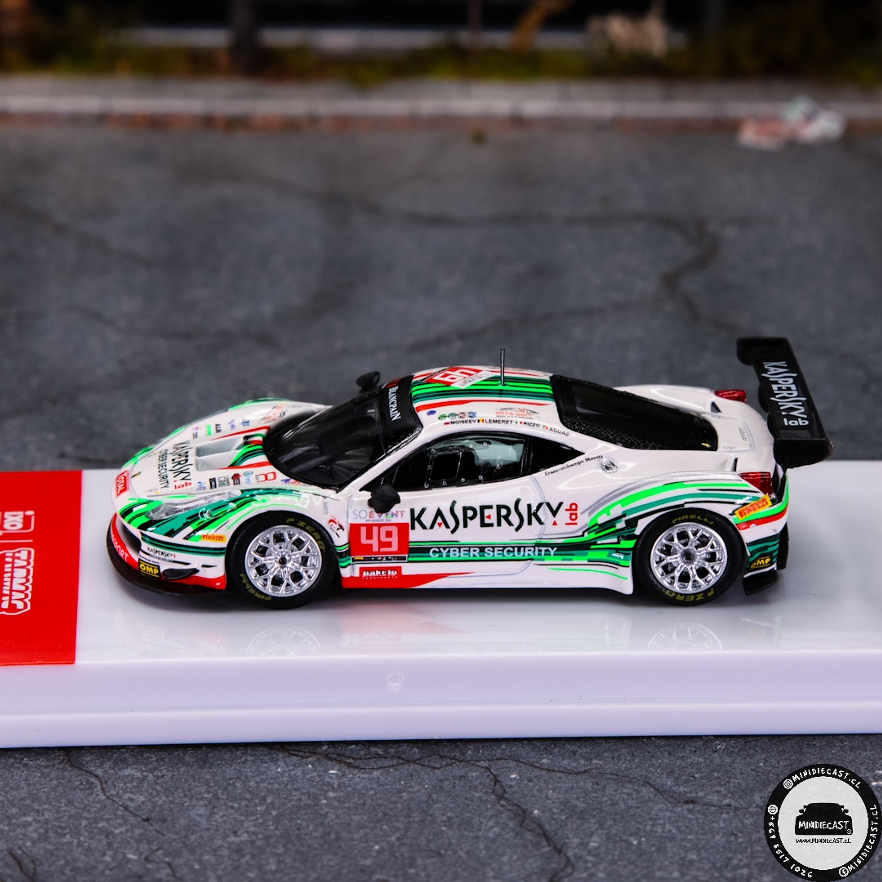 Tarmac Works 1:64 Ferrari 458 Italia GT3 24 hours of Spa 2016 S. Lemeret / R. Aguas / A. Moiseev / D. Rizzo.