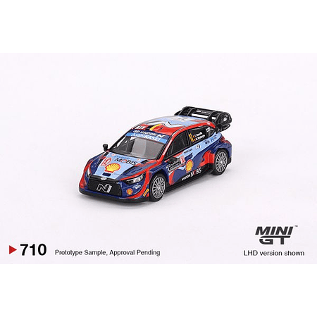 (PREVENTA) Mini GT 1:64 Hyundai i20 N Rally1 2023 Rally MonteCarlo 3rd Place #11- MiJo Exclusives