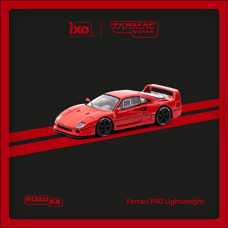 (PREVENTA) Tarmac Works 1:64 Ferrari F40 Lightweight Red