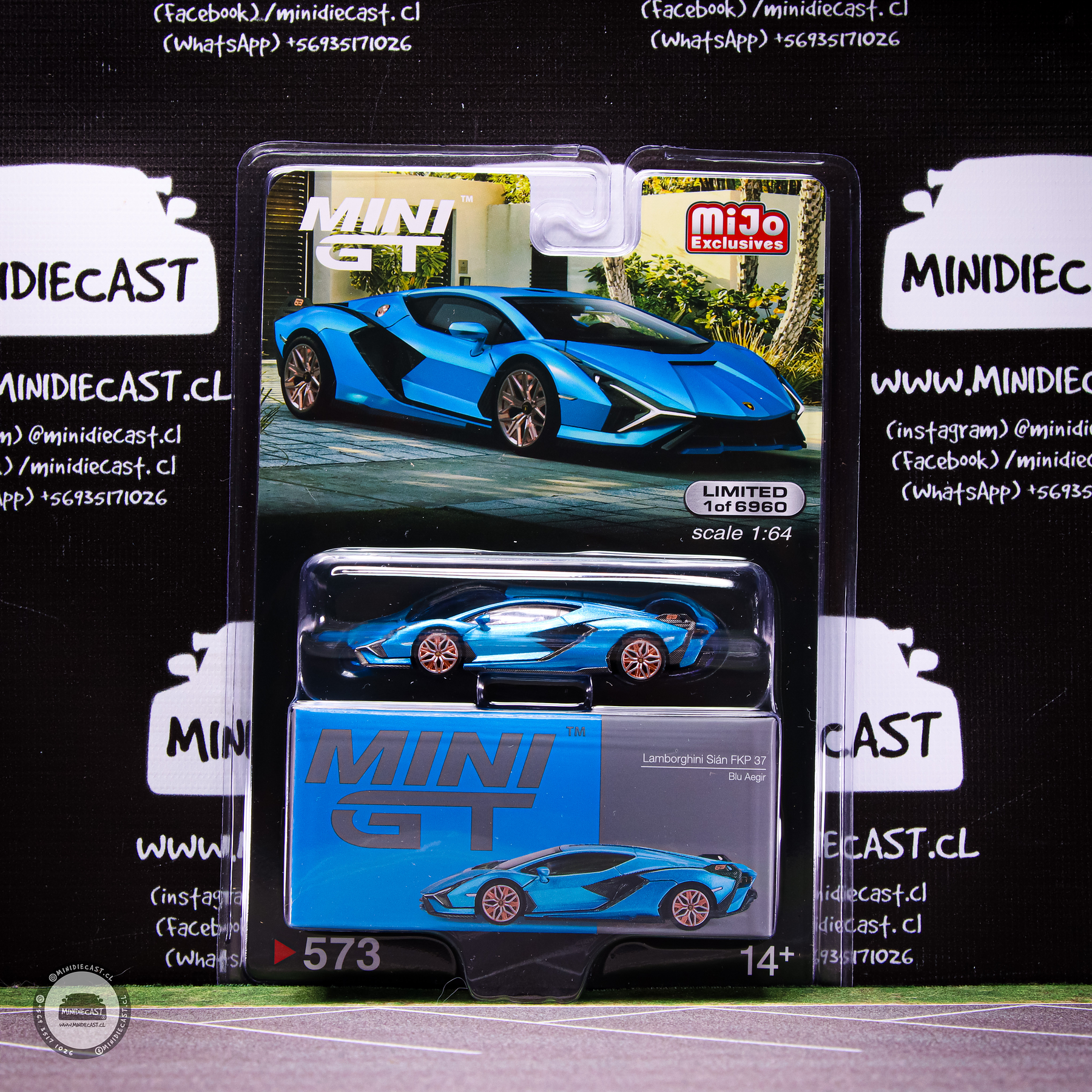 Mini GT 1:64 Lamborghini Sián FKP 37 Ble Aegir – Mijo Exclusives.