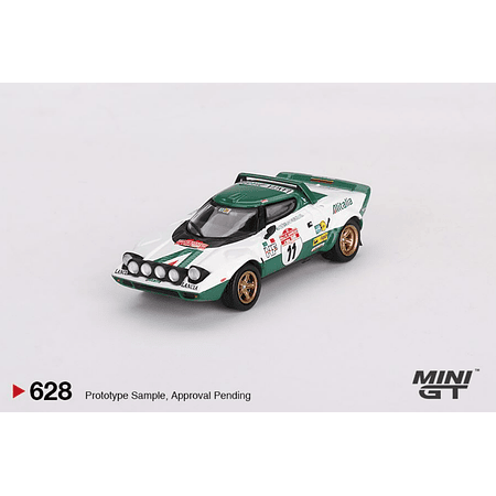 (PREVENTA) Mini GT 1:64 Lancia Stratos HF 1975 Rally Sanremo Winner #11- White – MiJo Exclusives