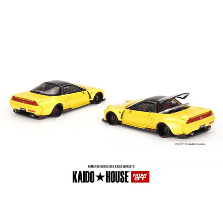 PREVENTA Kaido House x Mini GT 1:64 Honda NSX Kaido WORKS V1 – Yellow