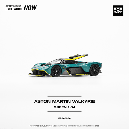 PREVENTA Pop Race 1:64 Aston Martin Valkyrie green
