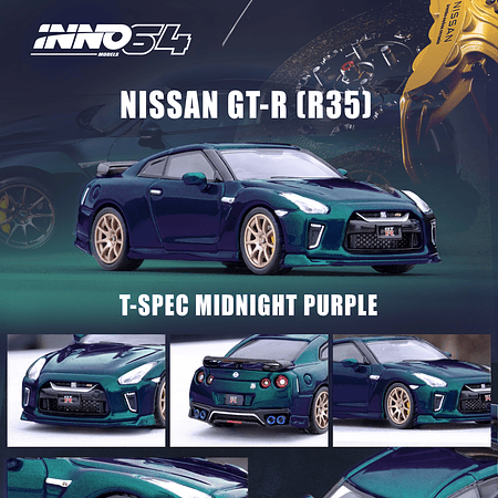PREVENTA Inno64 1:64 Nissan GT-R R35 T-SPEC Midnight Purple