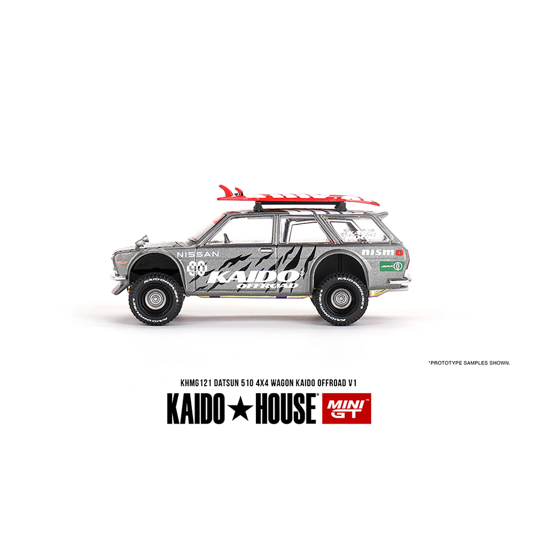 (PREVENTA) Kaido House x Mini GT 1:64 Datsun KAIDO 510 Wagon 4×4 Kaido Offroad V1