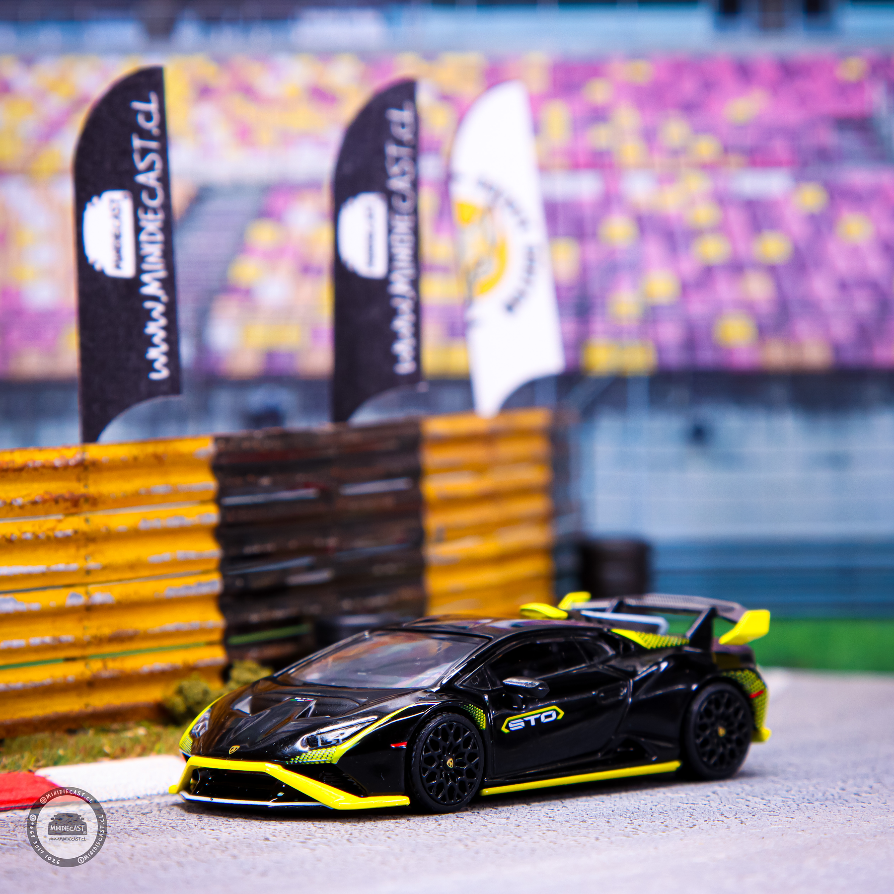 Mini GT 1:64 Lamborghini Huracán STO Nero Noctis – MiJo Exclusives