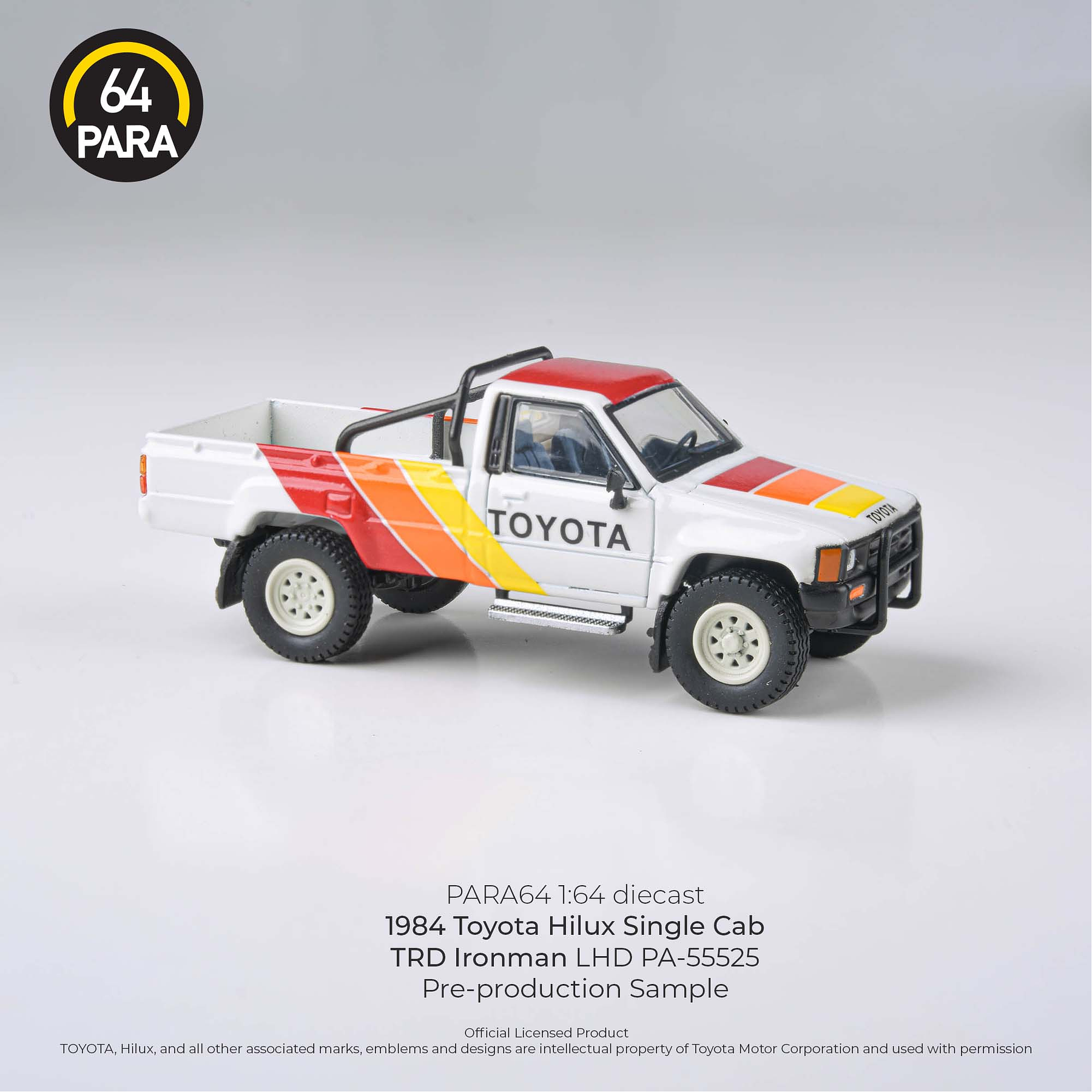 (PREVENTA)  PARA64 1:64 1984 Toyota Hilux Single Cab - TRD Ironman LHD