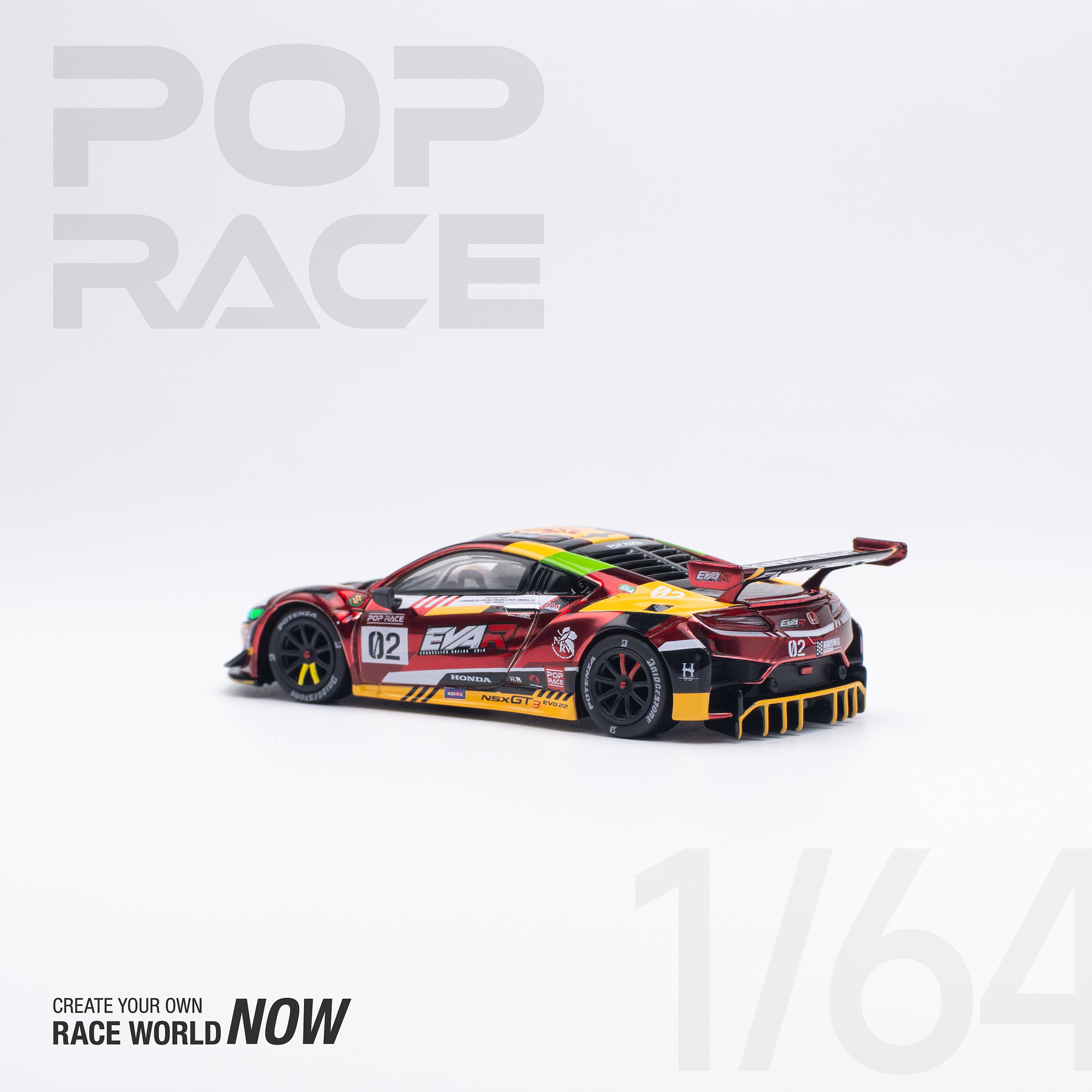 PREVENTA Pop Race 1:64 Honda NSX GT3 EVO22 EVA RT Production Model-02