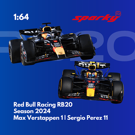 PREVENTA Sparky 1:64 Red Bull Racing RB20 #1 - Max Verstappen - 2024 F1 Season