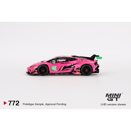 (PREVENTA) Mini GT 1:64 Lamborghini Huracan GT3 EVO2 #83 Iron Dames IMSA 2023 Daytona 24 Hrs