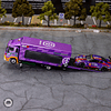 Tiny City Die-cast 1:64 EVA RT Production Model-01 Hino 500 Transporter purple.
