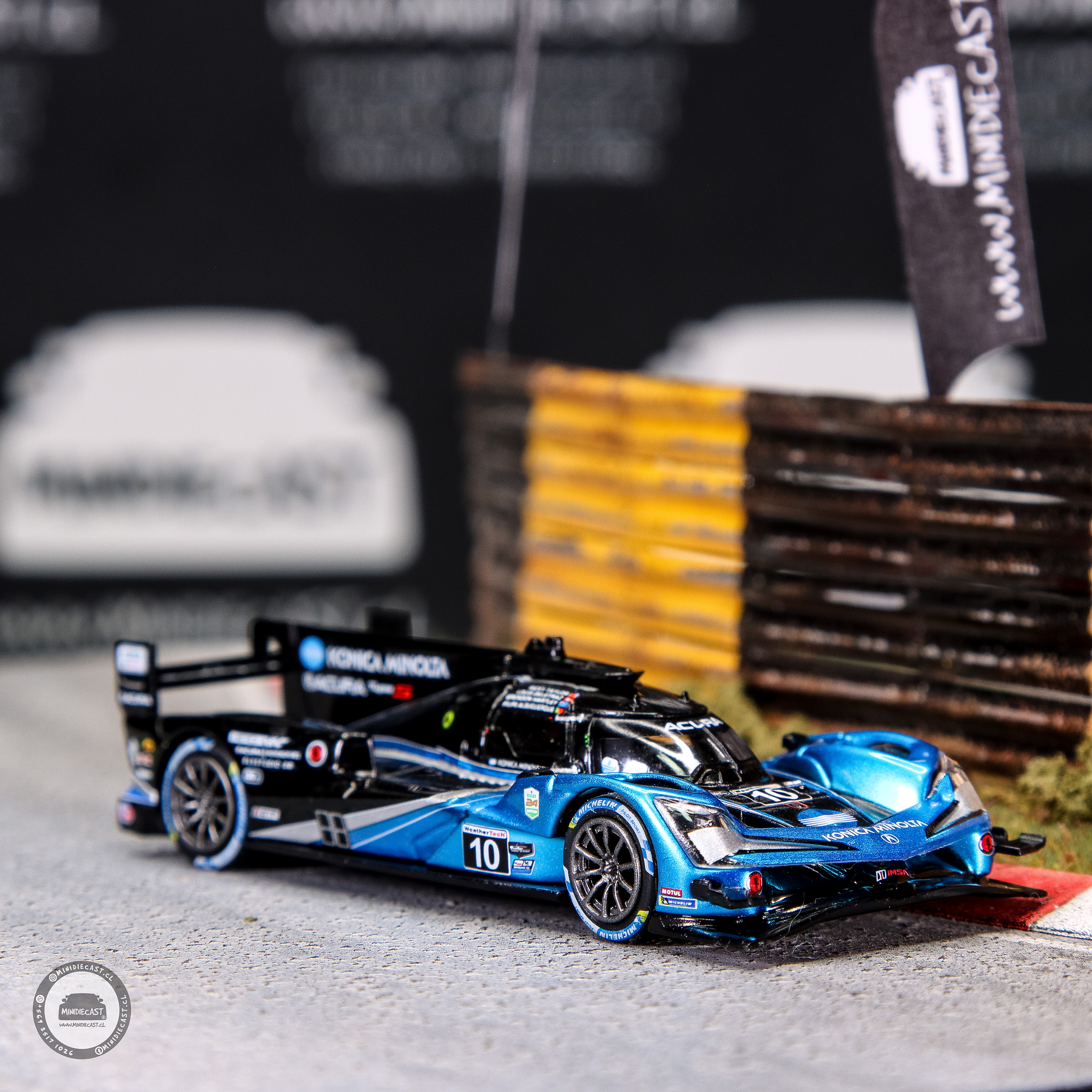 Mini GT 1:64 Acura ARX-06 GTP #10 No. 10 Konica Minolta Acura ARX-06 2023 IMSA Daytona 24 Hrs – MiJo Exclusives.