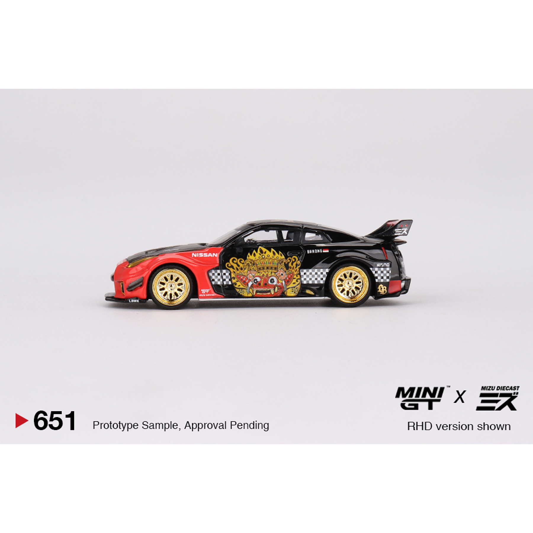 Mini GT 1:64 LB-Silhouette WORKS GT NISSAN 35GT-RR Ver.1 “BARONG”  MINI GT x MIZU Diecast