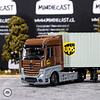 Mini GT 1:64 Mercedes-Benz Actros with 40 Ft Dry Container – UPS Europe.