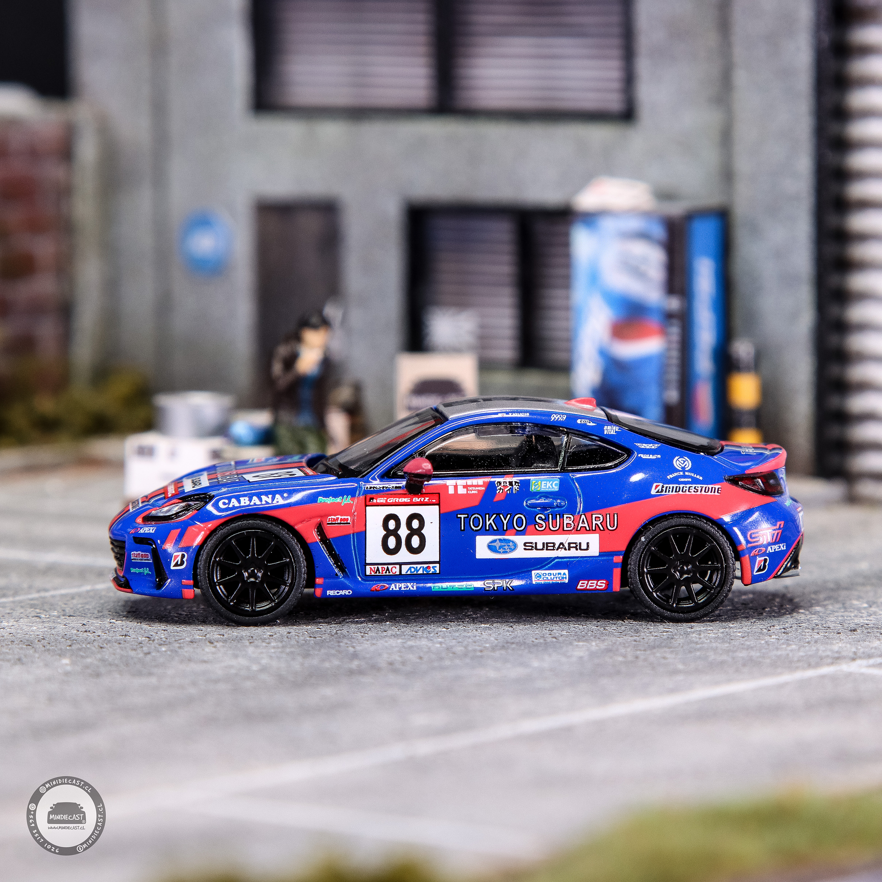 Pop Race 1:64 Subaru Tokyo Racing BRZ.