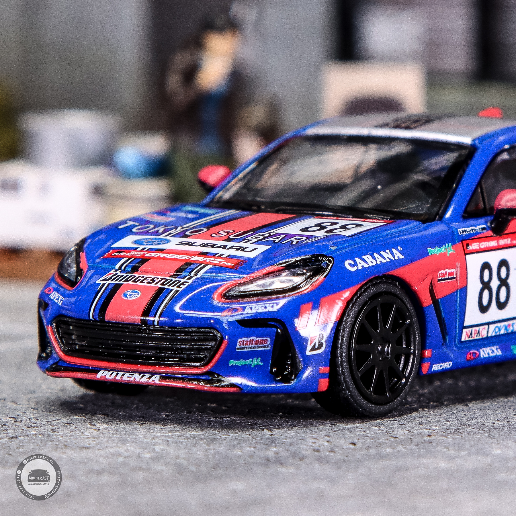 Pop Race 1:64 Subaru Tokyo Racing BRZ.