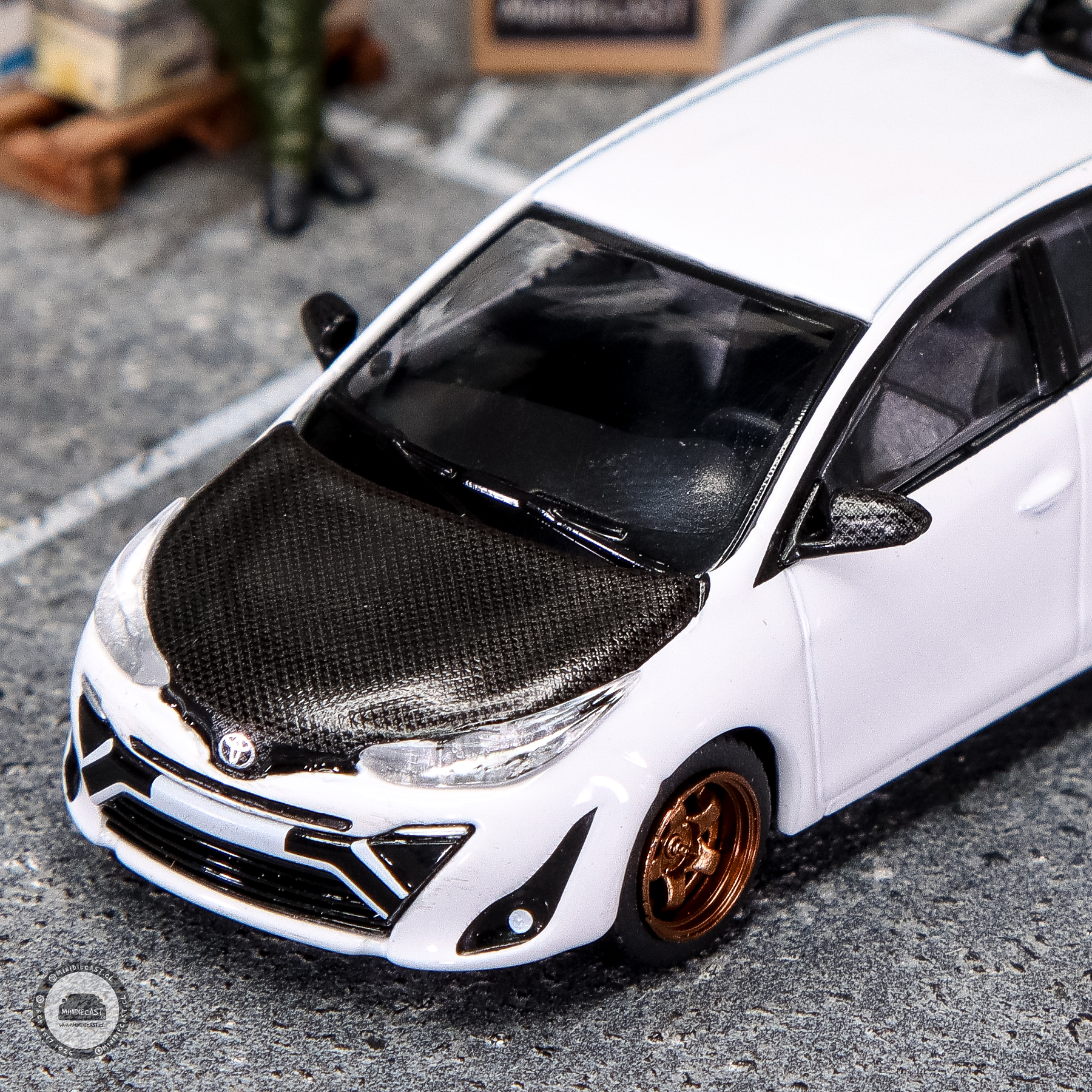 Pop Race 1:64 Toyota GR Yaris white.