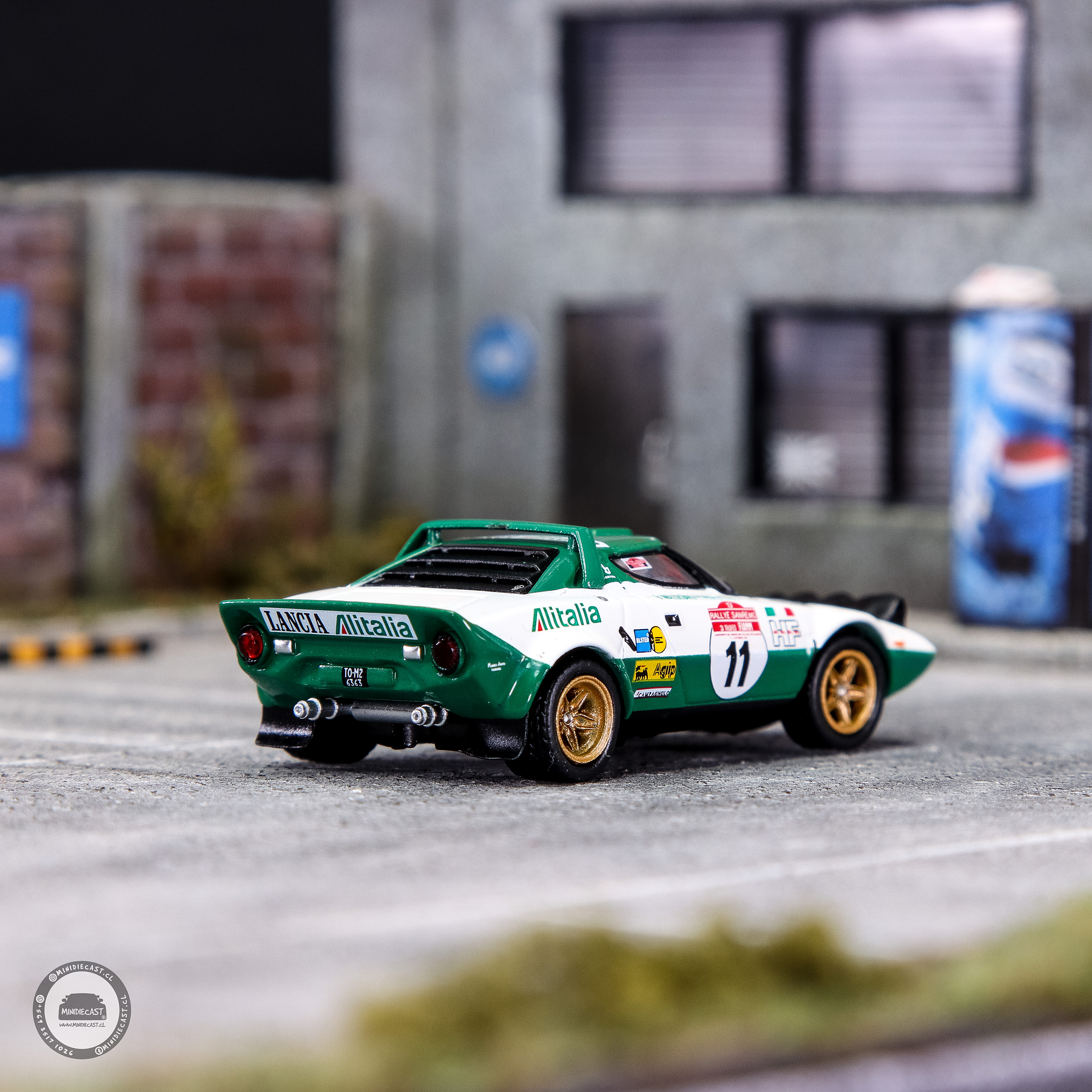 Mini GT 1:64 Lancia Stratos HF 1975 Rally Sanremo Winner #11- White – MiJo Exclusives.