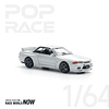 (PREVENTA) Pop Race 1:64 Skyline GT-R R32 - Crystal White