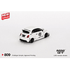 (PREVENTA) Mini GT 1:64 FIAT ABARTH 595 LB-WORKS x Abas Works Gara White