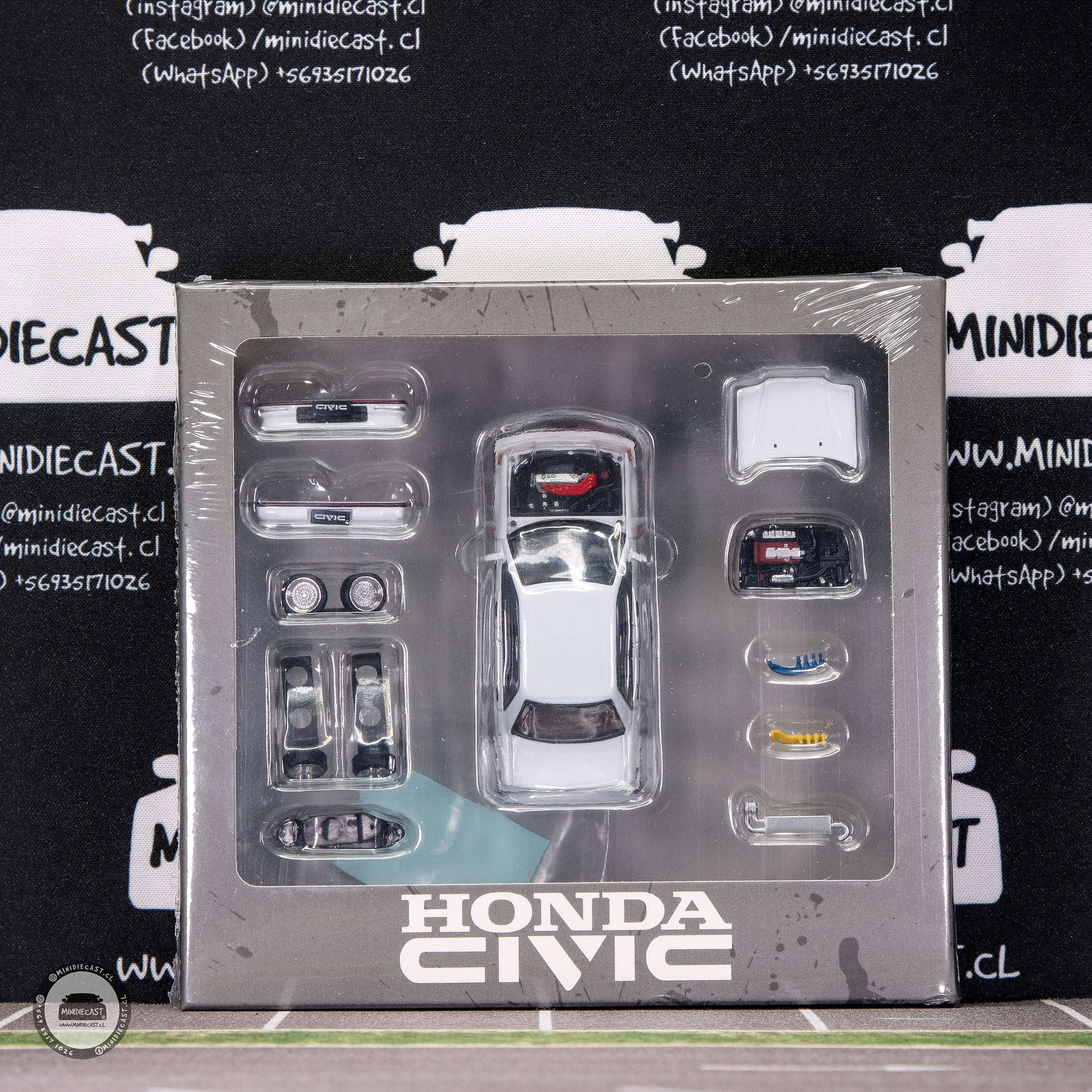 BM Creations 1:64 Honda Civic EF2 1991 White