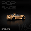 PREVENTA Pop Race 1:64 Top Secret Nissan GT-R R33 - Gold