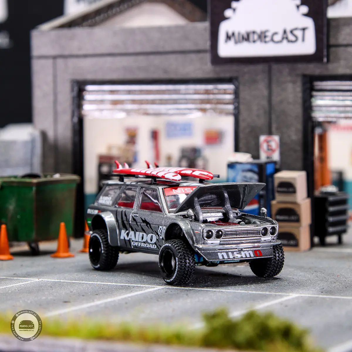 MINI GT 街道ハウス　Datsun 510 Wagon チェイス Kaido House x Mini GT 1:64 Datsun KAIDO 510 Wagon 4×4 Kaido
