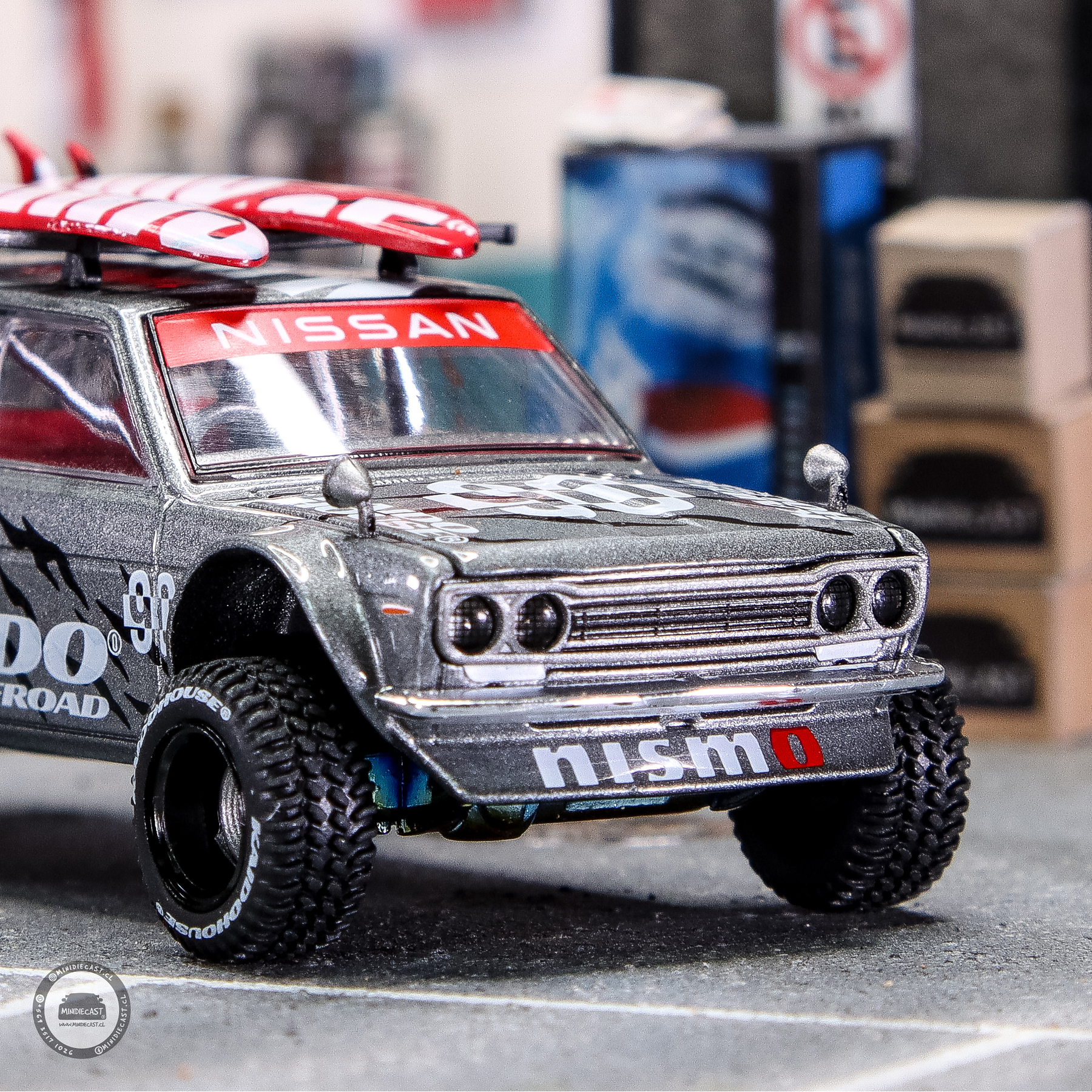 Kaido House x Mini GT 1:64 Datsun KAIDO 510 Wagon 4×4 Kaido Offroad V1.