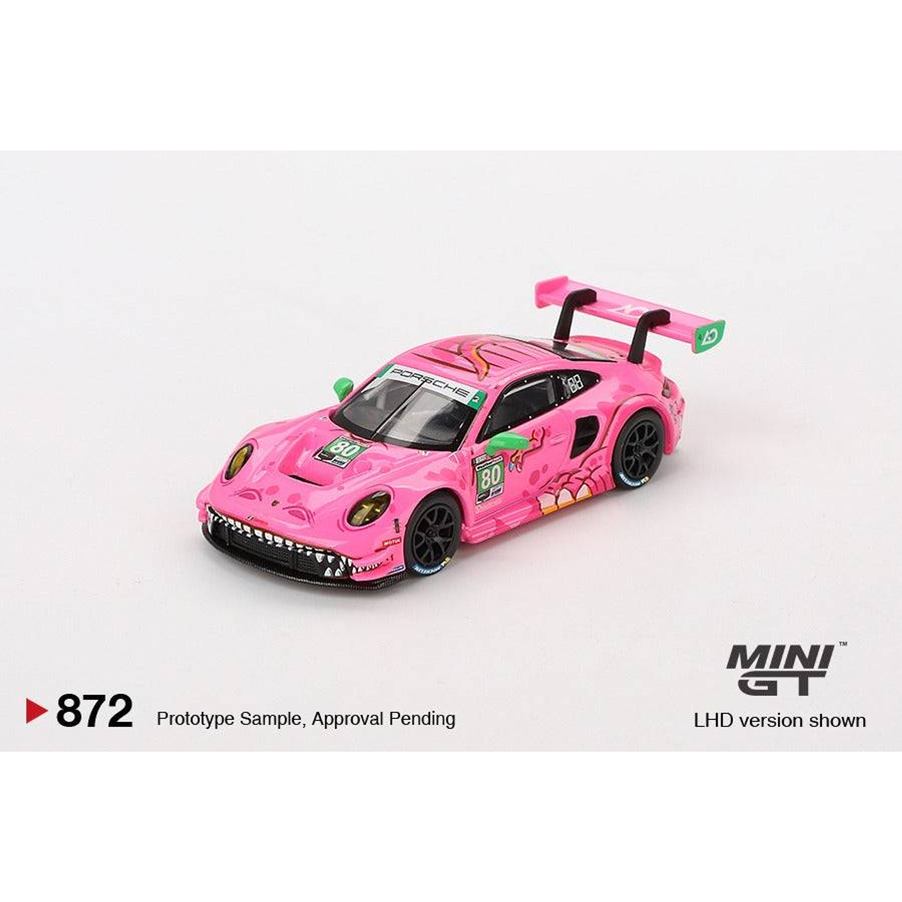 (PREVENTA) Mini GT 1:64 Porsche 911 GT3 R #80 AO Racing 2023 IMSA VIRginia Roxy