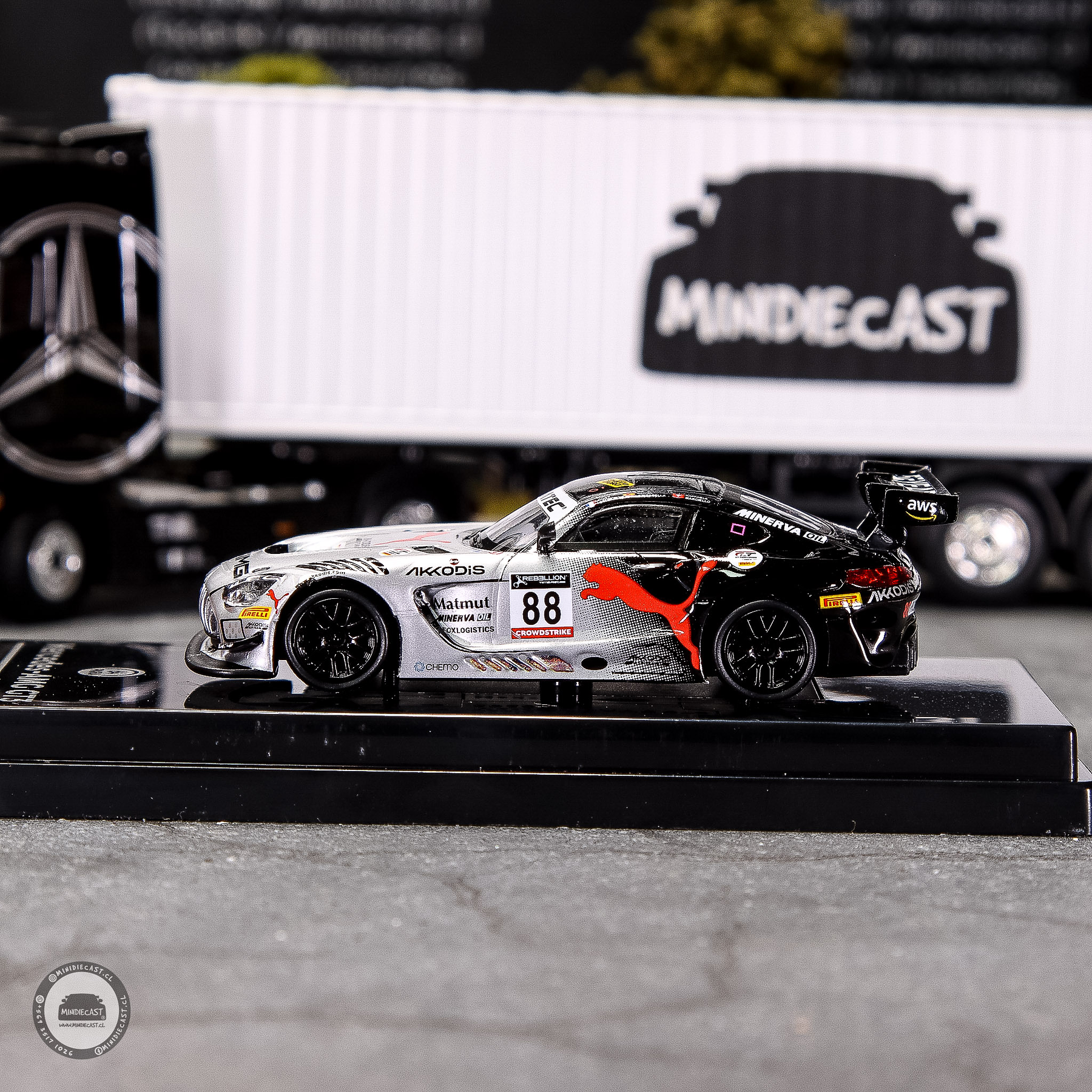 Para64 1:64 Mercedes-AMG GT3 Evo 2022 24H Spa Akkodis P1.