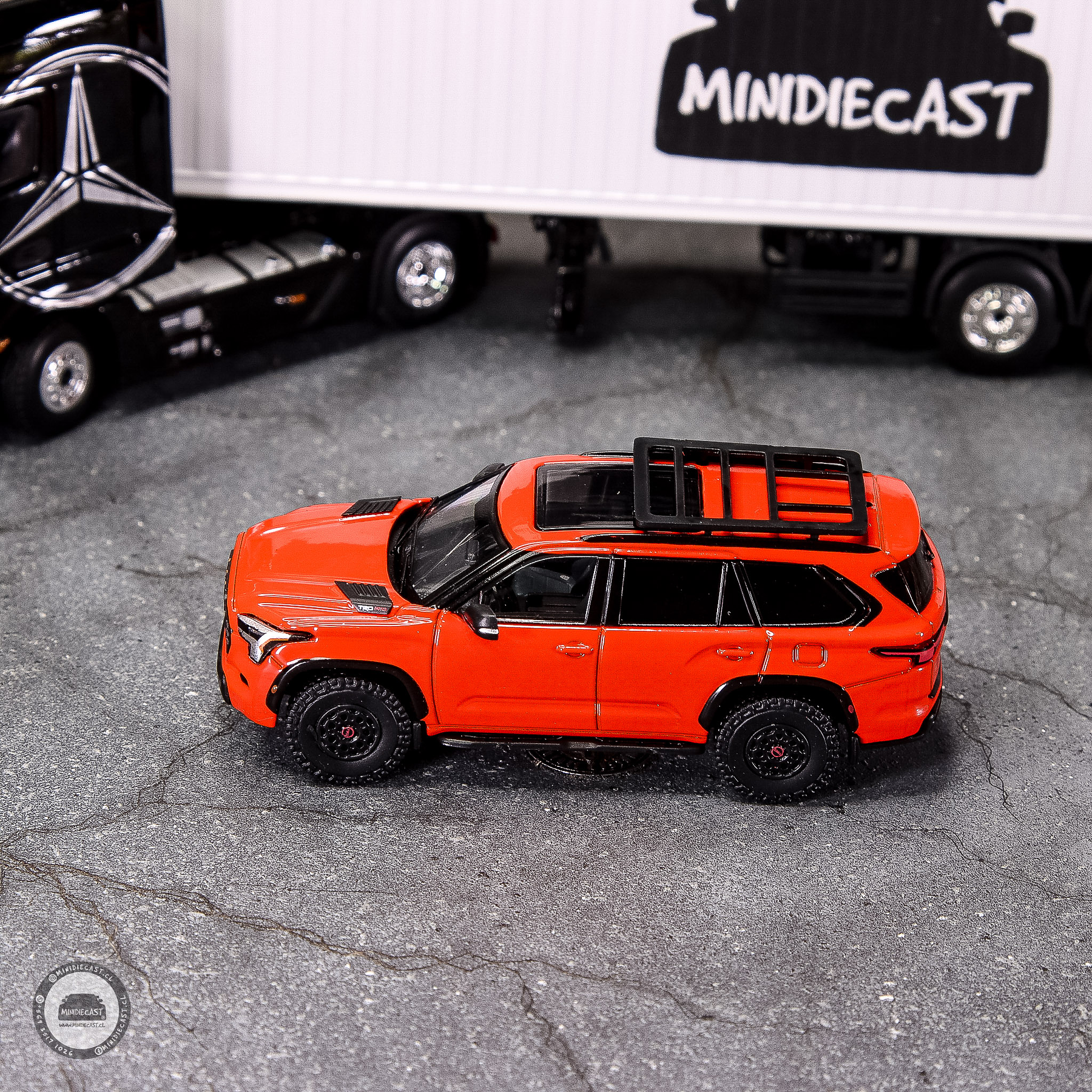 GCD 1:64 2023 Toyota Sequoia TRD Pro – Solar Octane Orange.