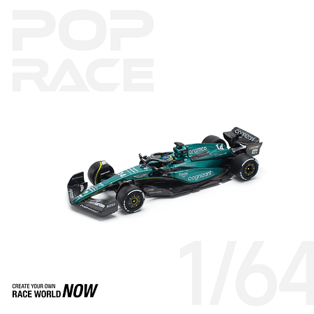 (PREVENTA) Pop Race 1:64 Aston Martin AMR23 F1 #14 Fernando Alonso 